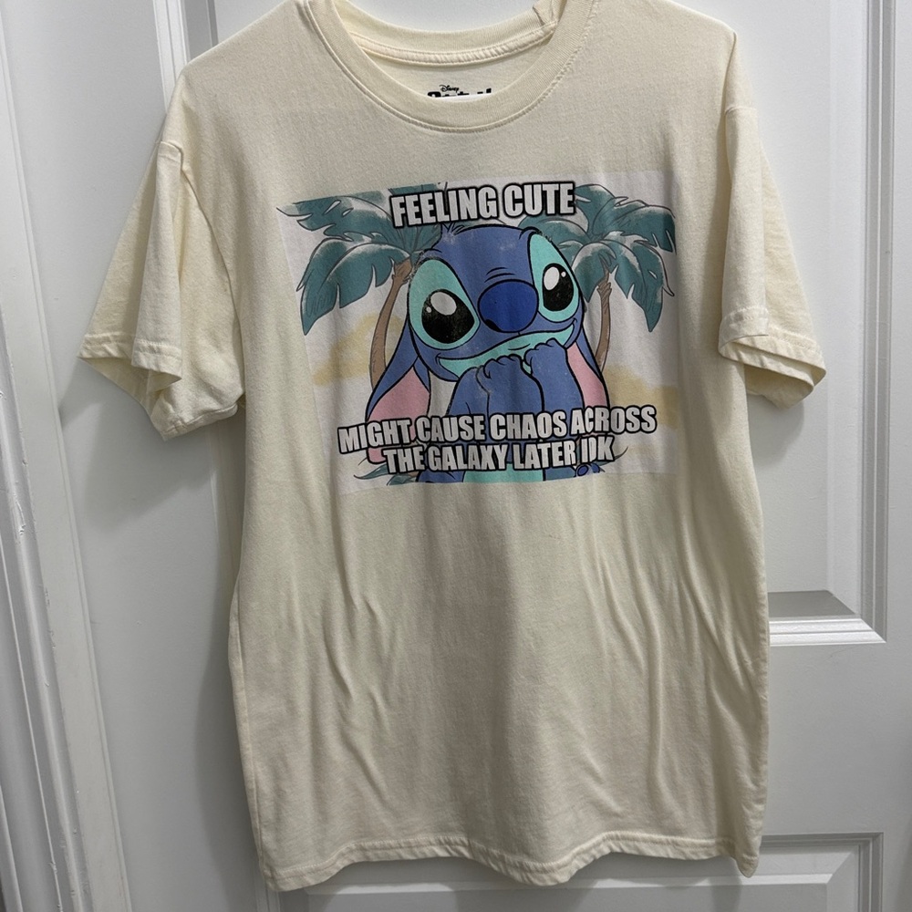 Disney Stitch Feeling Cute Graphic Tee Size M